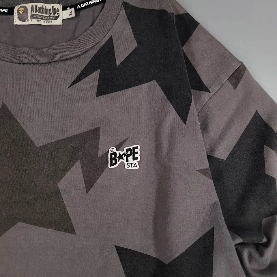 BAPE 베이프 에이프 블랙 별 스타 풀패턴 로고패치 스트릿 올드스쿨 코