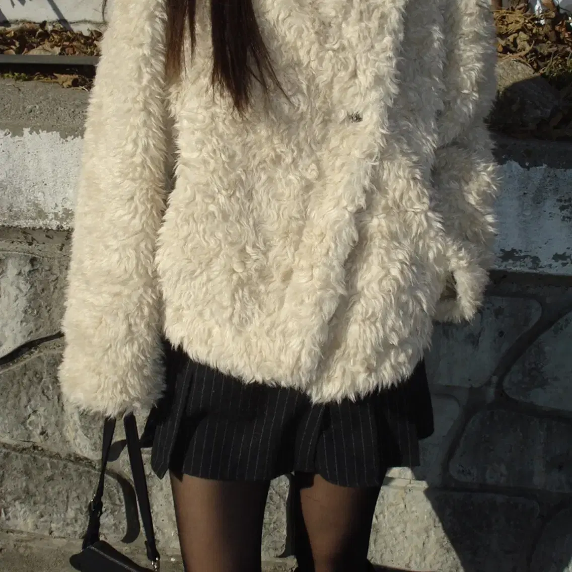 아워캐비넷 sheep fur jacket