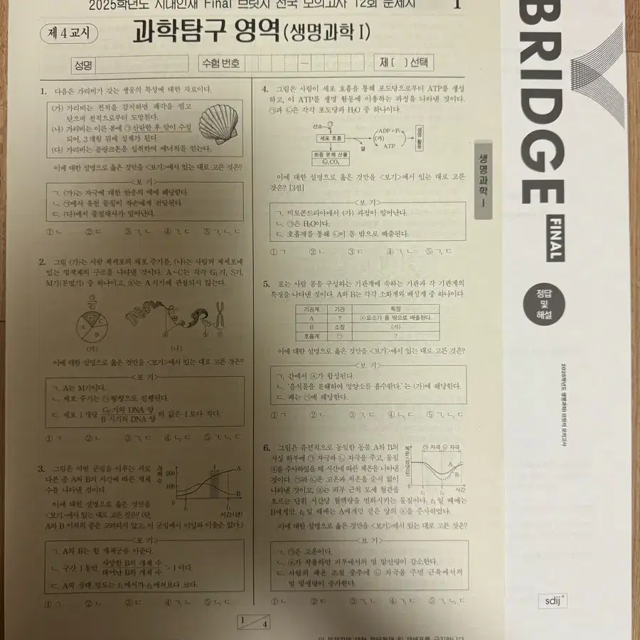 2025 시대인재 Final 브릿지 전국 모의고사 11&12회