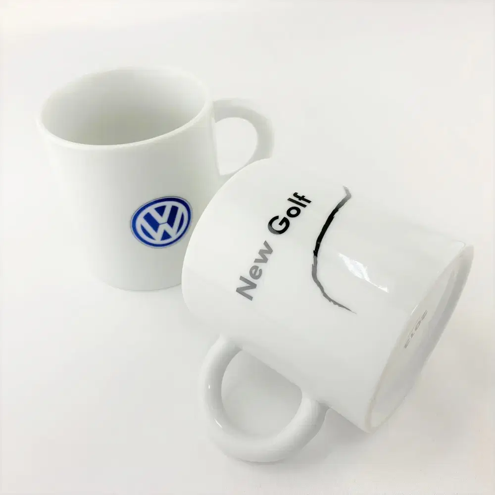 VOLKSWAGEN 폭스바겐 뉴골프 2013 머그컵 2종세트 A730