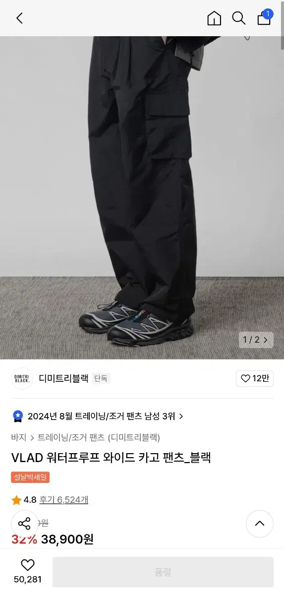 디미트리 카고팬츠 판마