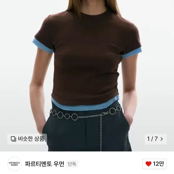 파르티멘토 우먼 숏 슬리브티