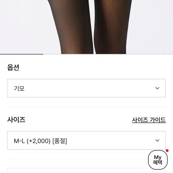 베리시 웜시스루 기모스타킹 라지