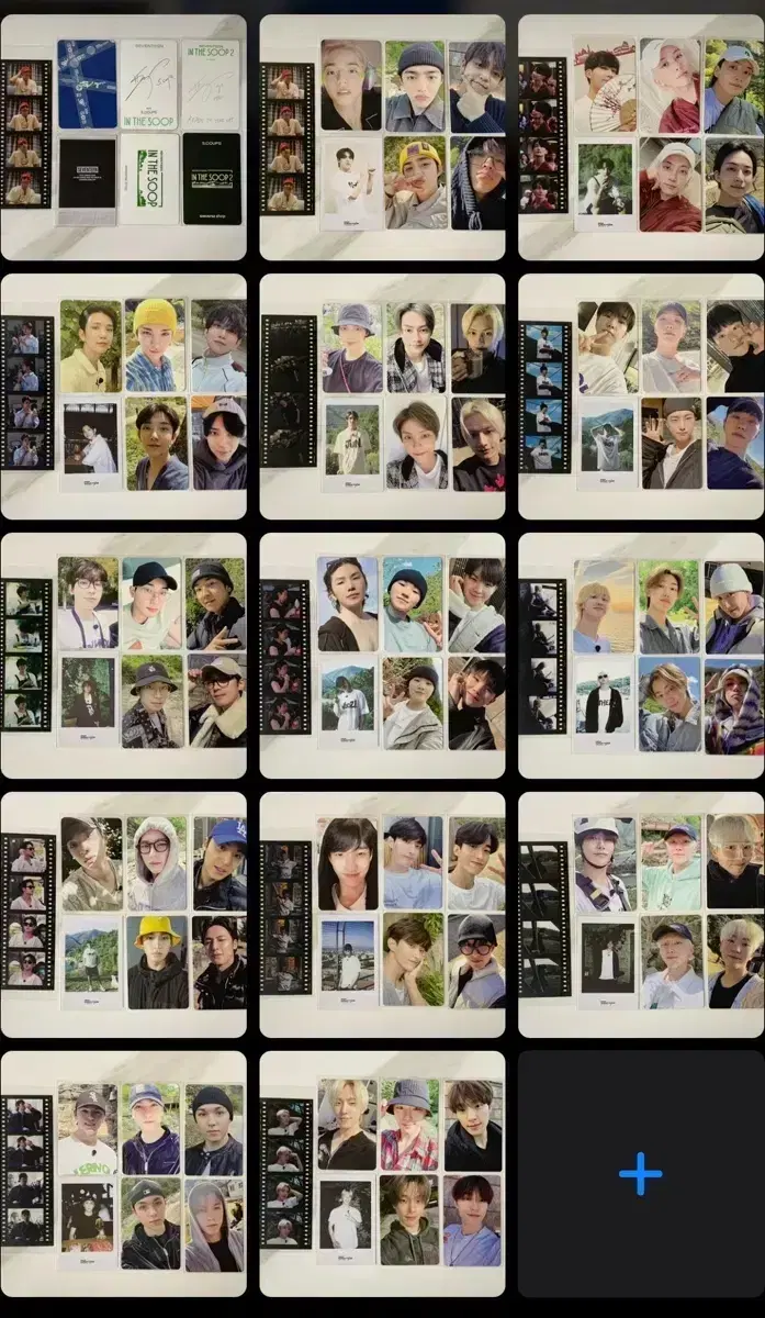세븐틴 나나투어 포카+폴라+네컷포토 양도 분철+인더숲 포카 세트