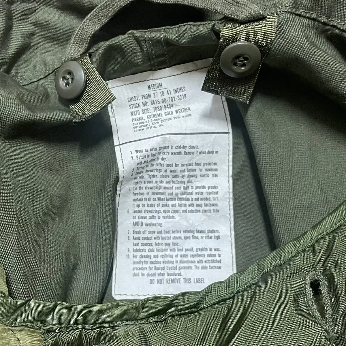 US ARMY M65 Fishtail Parka