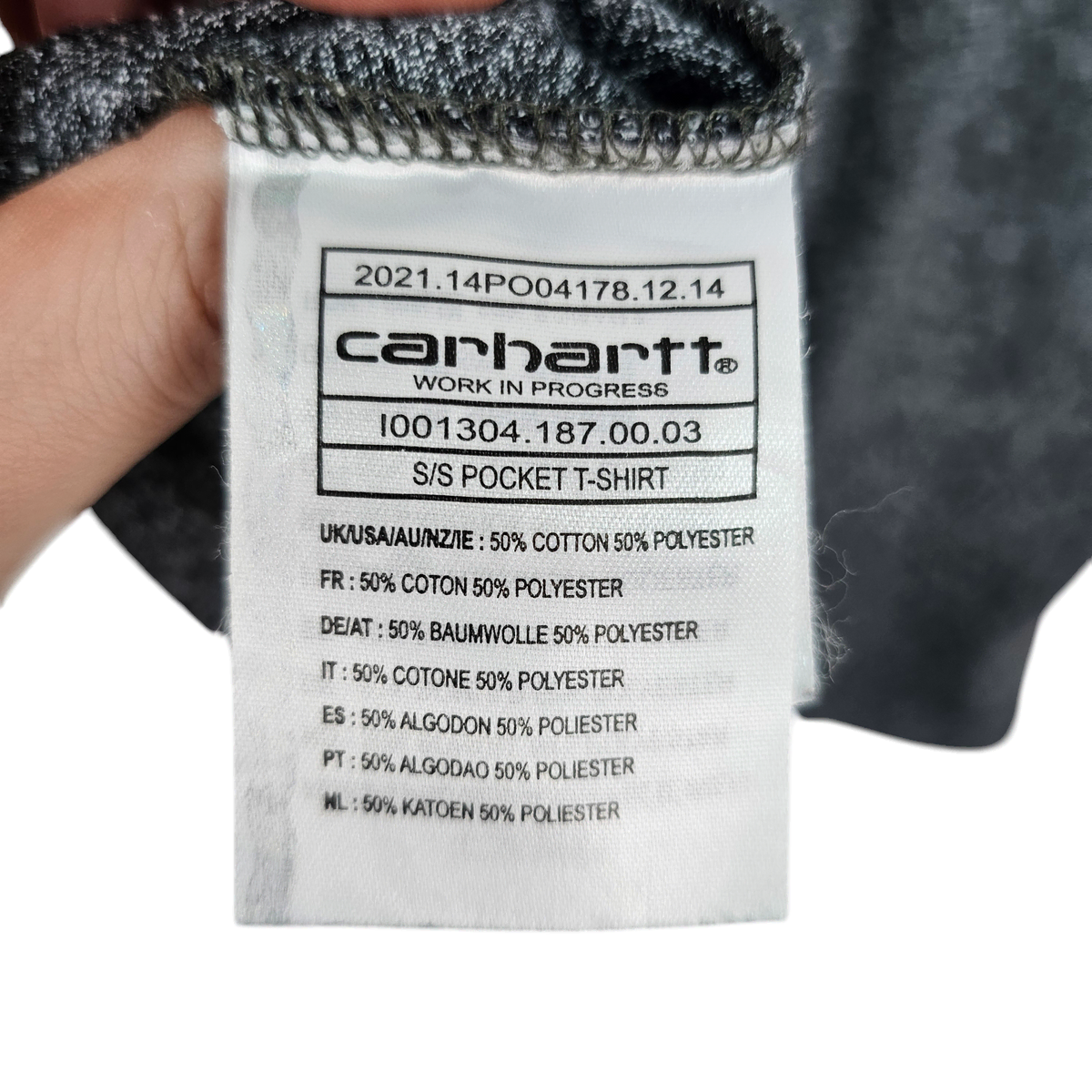 [L] carhartt 칼하트 포켓 반팔 티셔츠