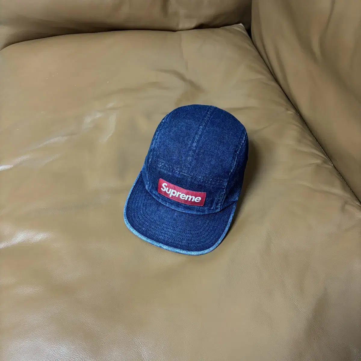 Supreme 슈프림 데님 캠프캡 모자 (Washed Denim)