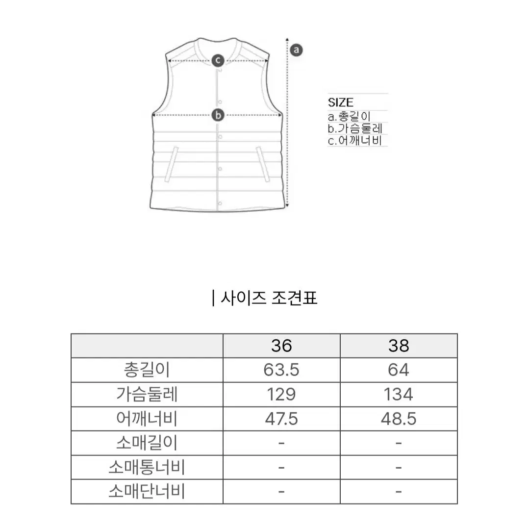 럭키슈에뜨 패딩 조끼 새제품