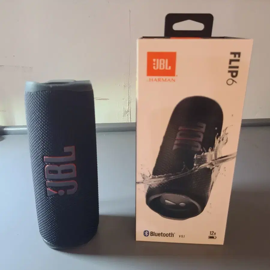 JBL FLIP 6 블루투스 스피커 블랙 풀박스 중고 플립6