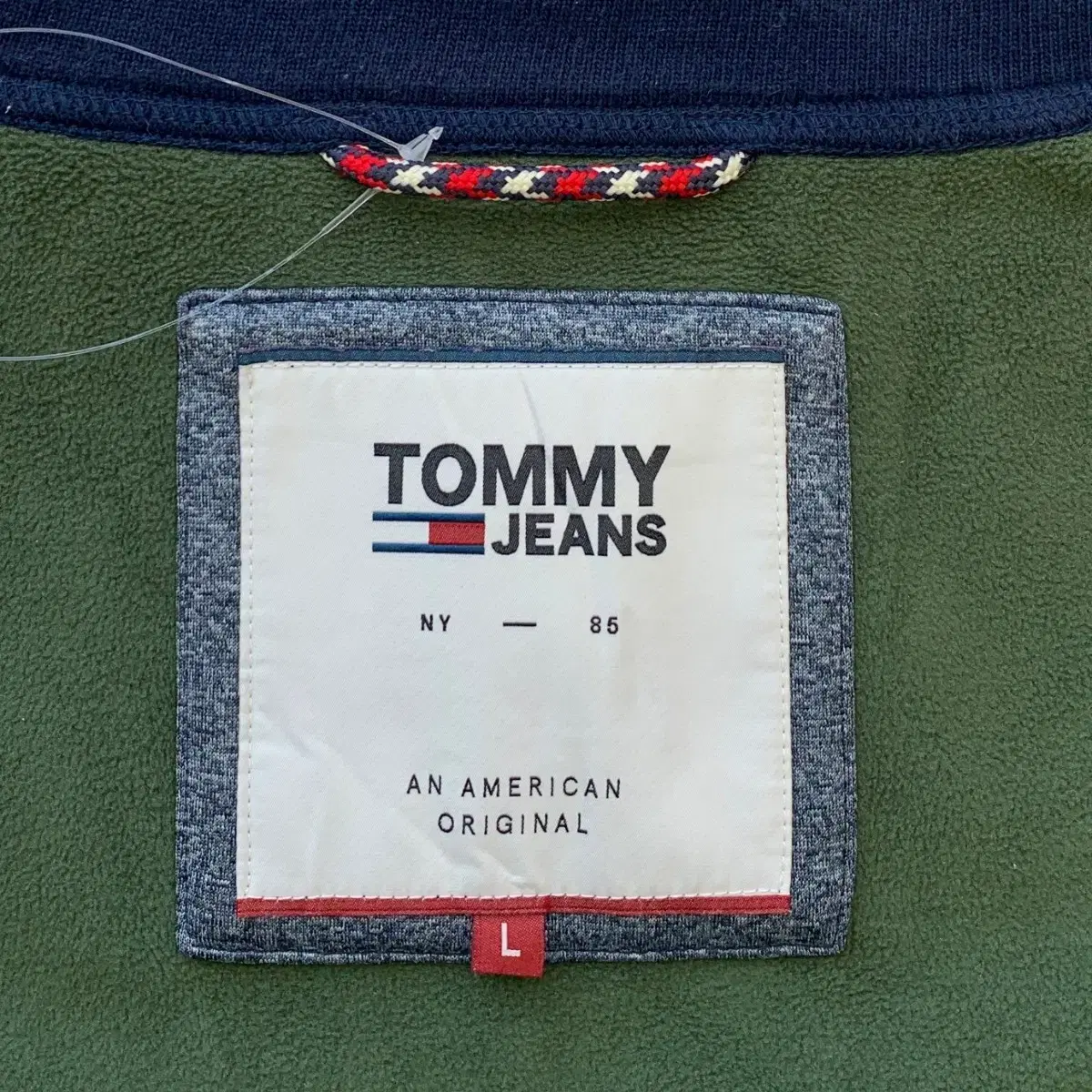 타미힐피거 TOMMY JEANS 본딩 기모 집업