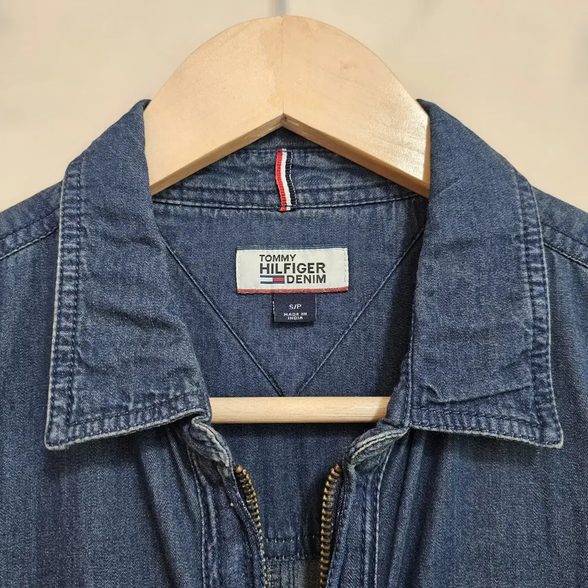 [TOMMY HILFIGER DENIM] 타미힐피거데님 집업 셔츠원피스