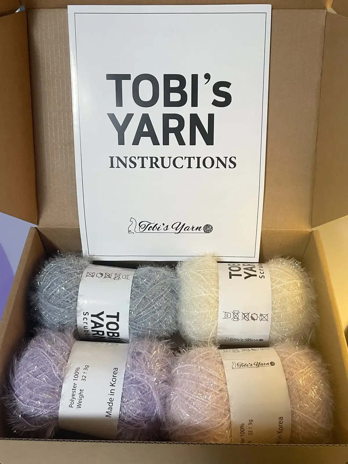 Tobi's Yarn 뜨개질 만들기 키트 뜨개질 키트 diy kit