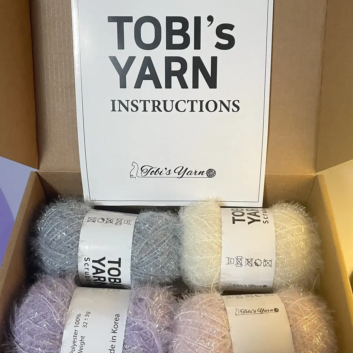 Tobi's Yarn 뜨개질 키트 만들기 diy kit