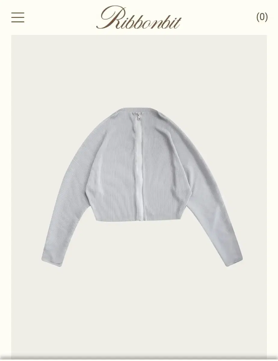 리본빛 집업 Getty zip up