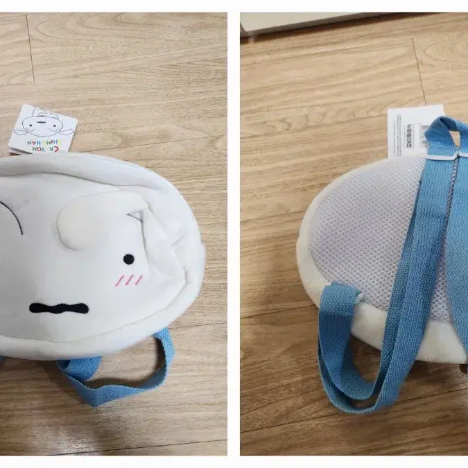 흰둥이 인형 백팩 가방