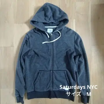 Saturdays NYC 새터데이즈 뉴욕 시티 지퍼 후드 티셔츠