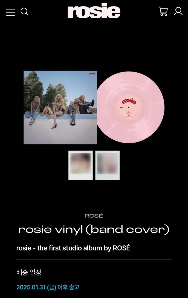 (정가) 로제 lp [Rosie] 공식판매