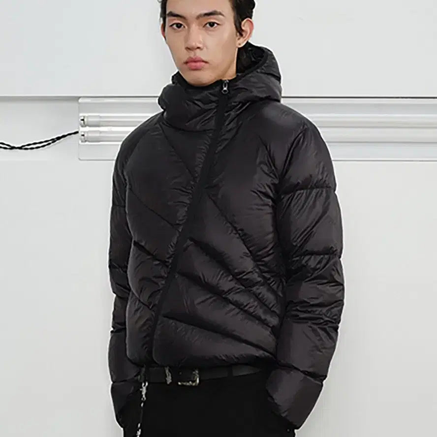 사선 경량패딩 다운 자켓 diagonal jacket