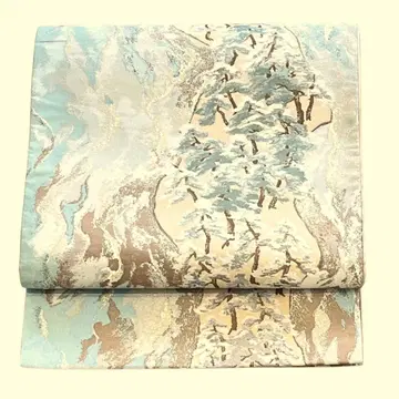 O-506 니시진 비단 후쿠로 오비 새상품급