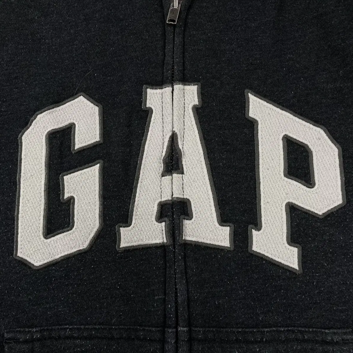 Gap 갭 로고 차콜 후드집업