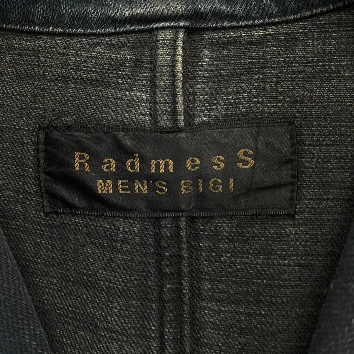 빈티지 Radmess MEN'S BIGI 디스트레스드 디테일 데님자켓