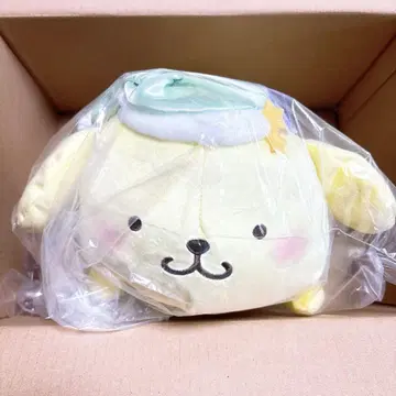 미사용 새상품 산리오 포근하게 누워있는 BIG 봉제 인형 폼폼푸딩