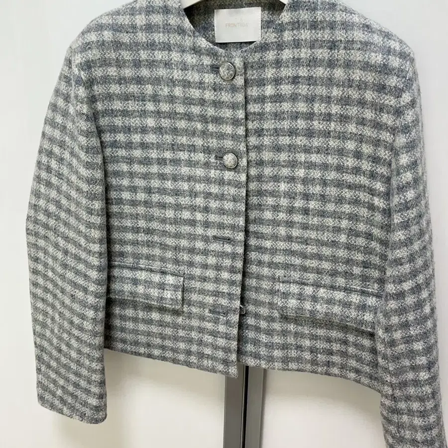 프론트로우  Checked Tweed Jacket + Skirt