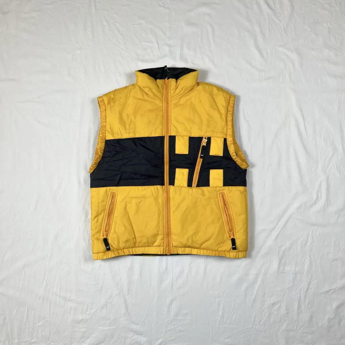 90s 헬리한센 helly hansen hh 로고 다운 패딩조끼