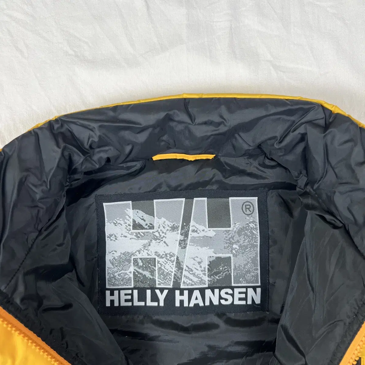 90s 헬리한센 helly hansen hh 로고 다운 패딩조끼