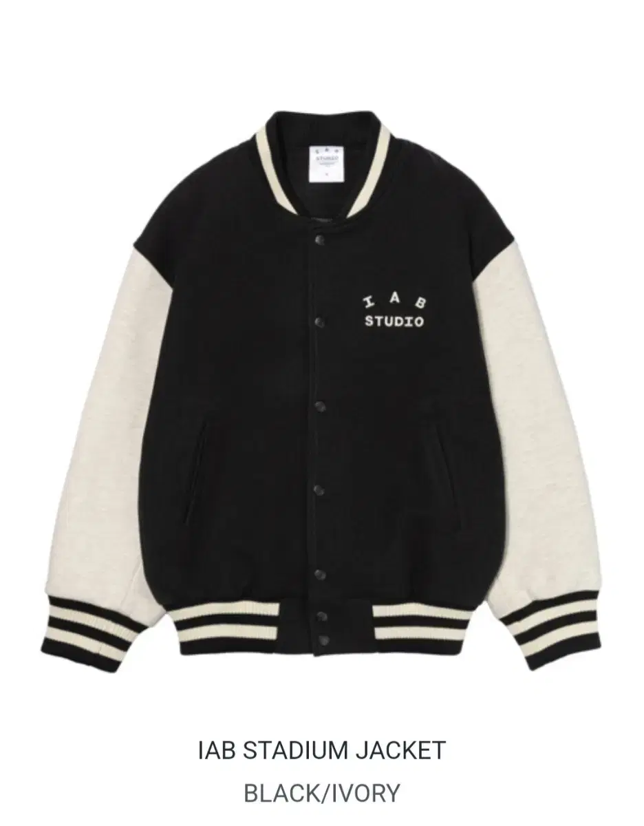 IAB STADIUM JACKETBLACK/IVORY M