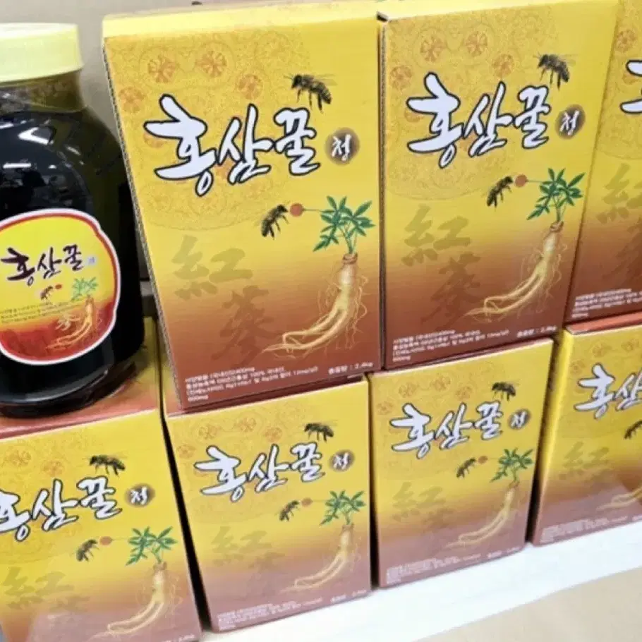 홍삼꿀청 2.4kg 벌꿀+홍삼청(국내산) 12통