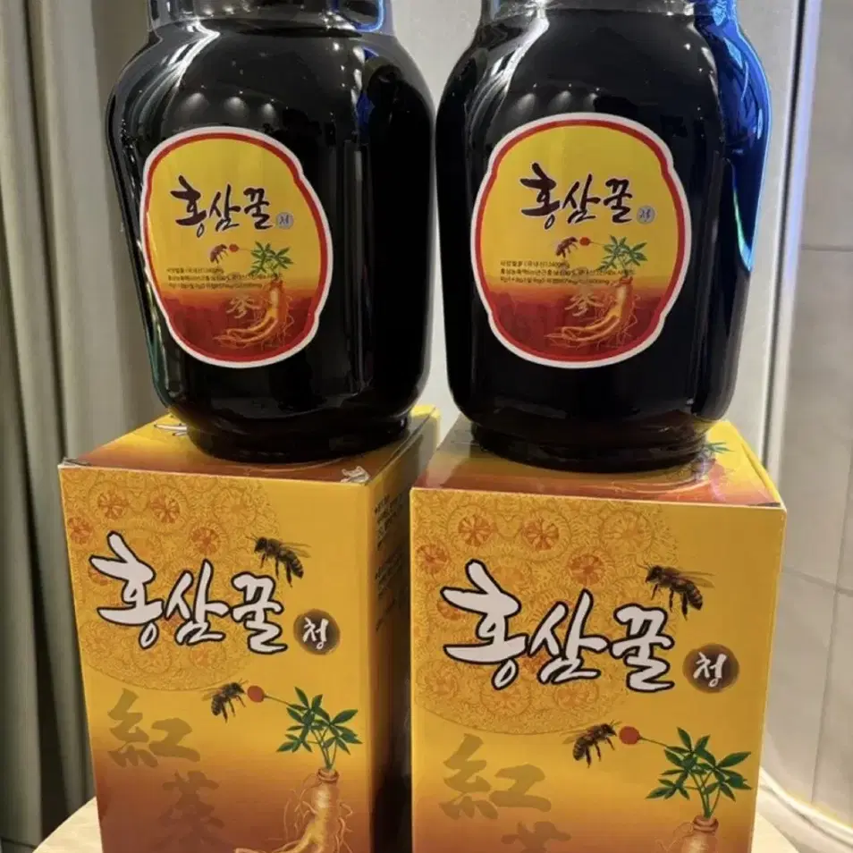 홍삼꿀청 2.4kg 벌꿀+홍삼청(국내산) 12통