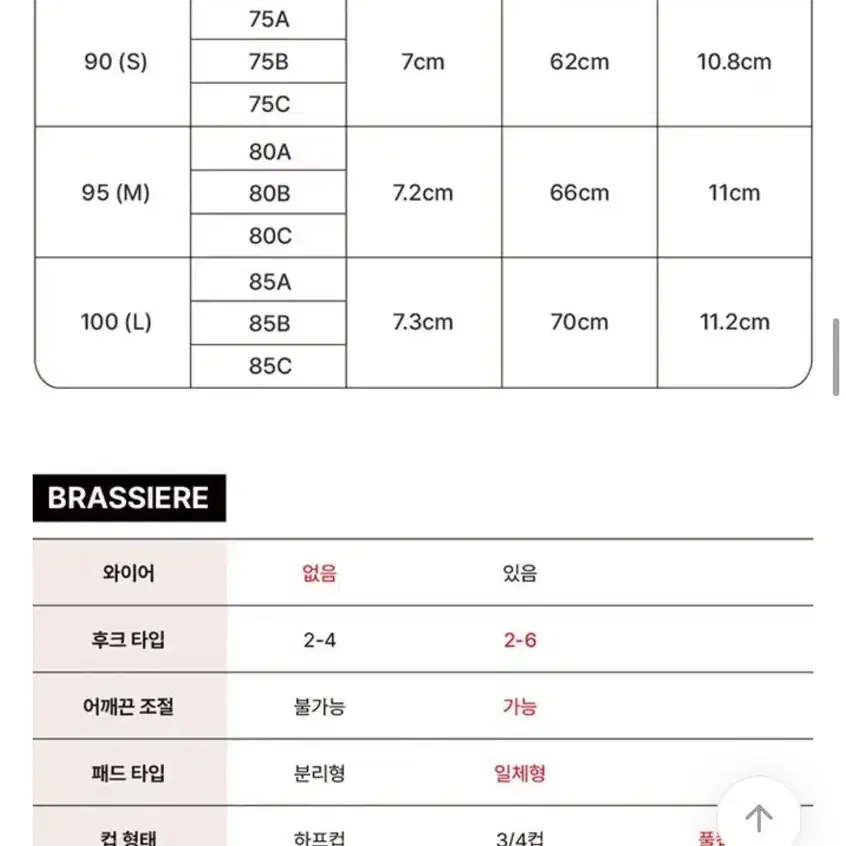 휠라 벨로 소프트 브라 (그레이) 95M