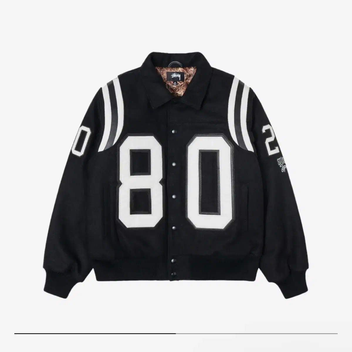 [새상품] Stussy 80 Wool Varsity Jacket  스투시