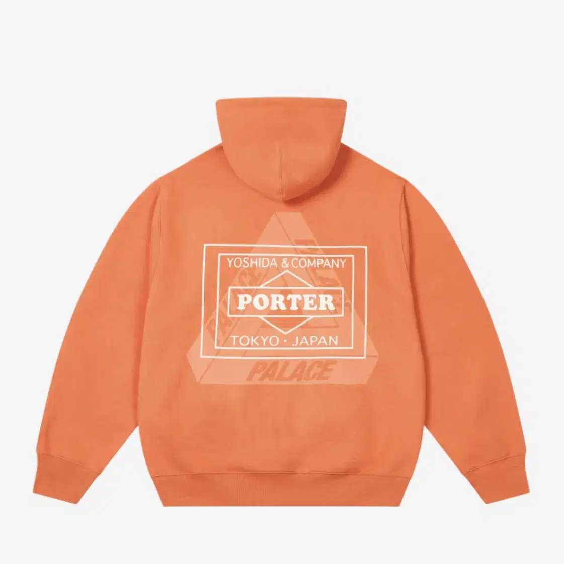 Palace x Porter Hoodie Orange - 24FW