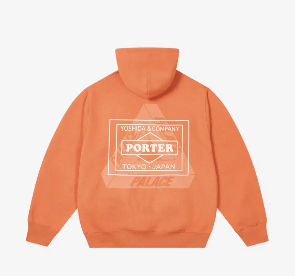 Palace x Porter Hoodie Orange - 24FW