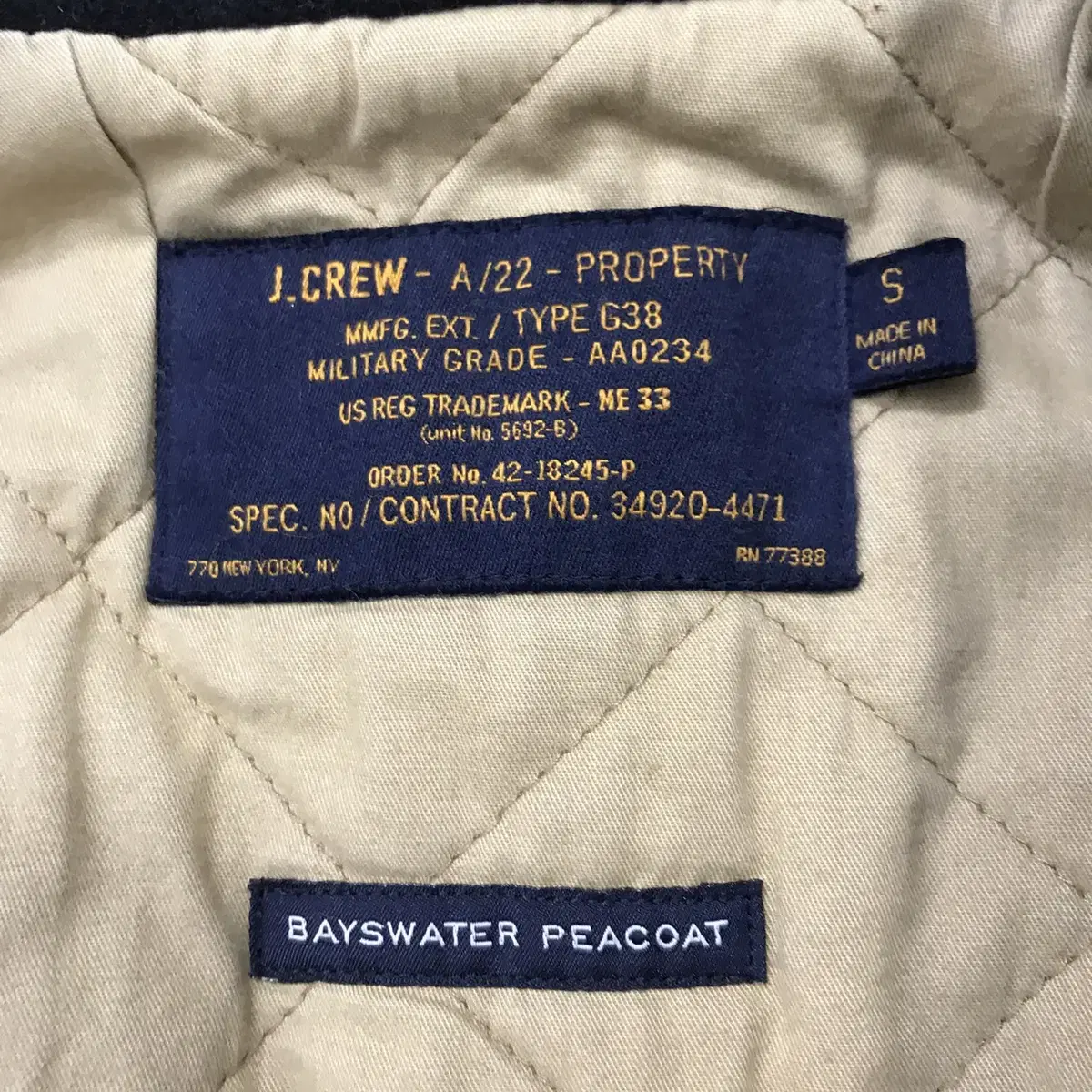 J.CREW 제이크루 BAYSWATER PEACOAT [남성95]