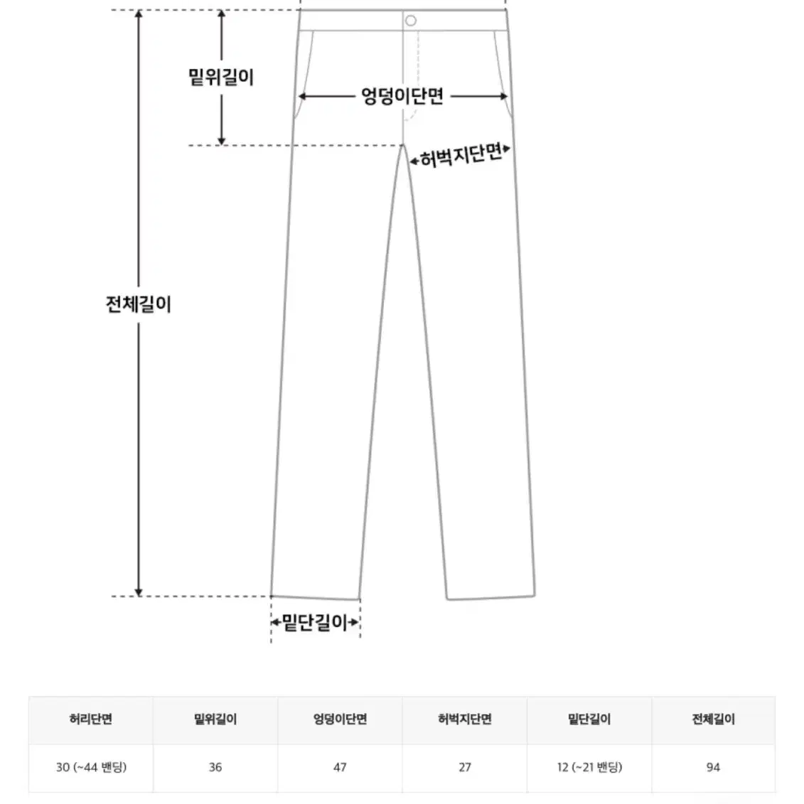 후리스 기모 바지 네이비