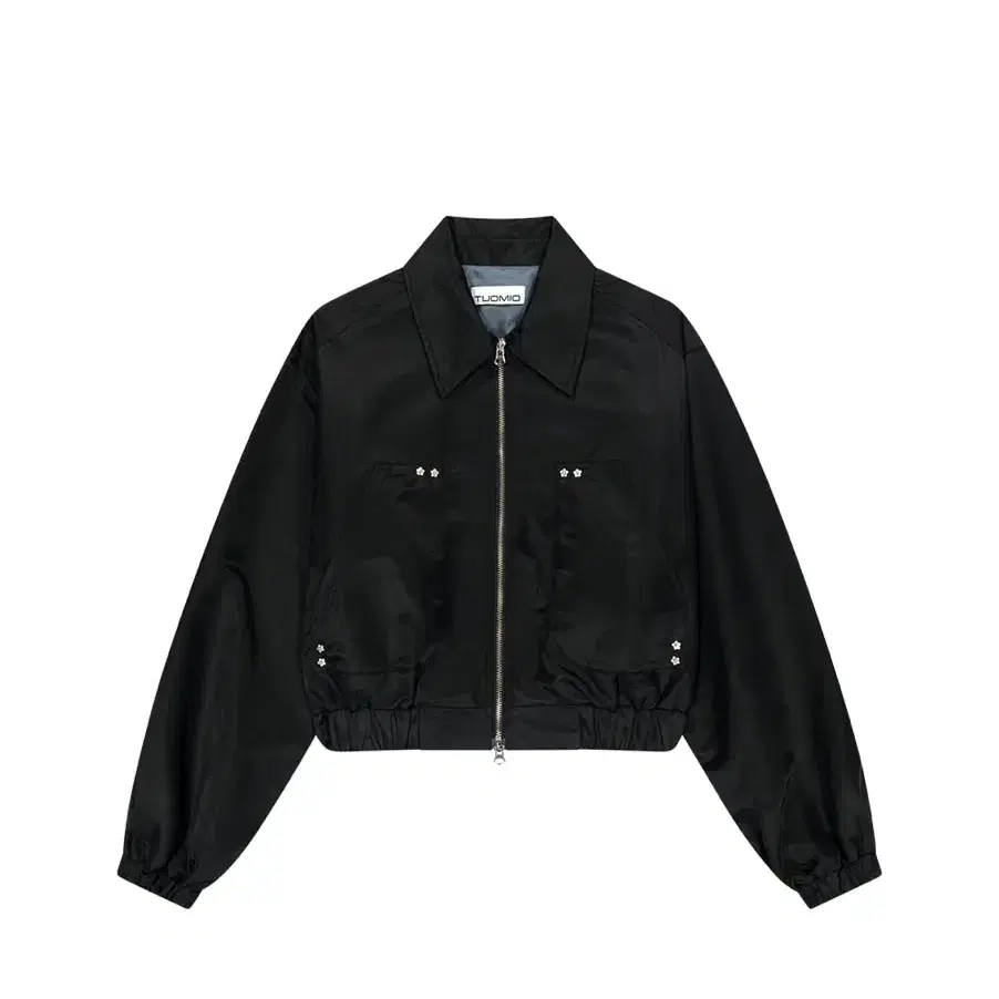 뚜오미오 RUFFLE BOMBER JACKET [BLACK]