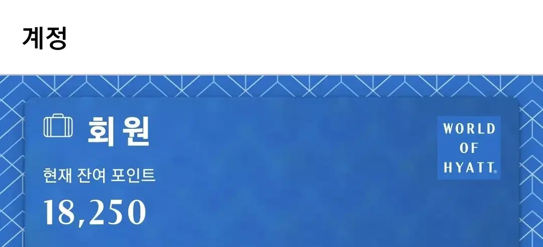 하얏트 포인트 소액 판매