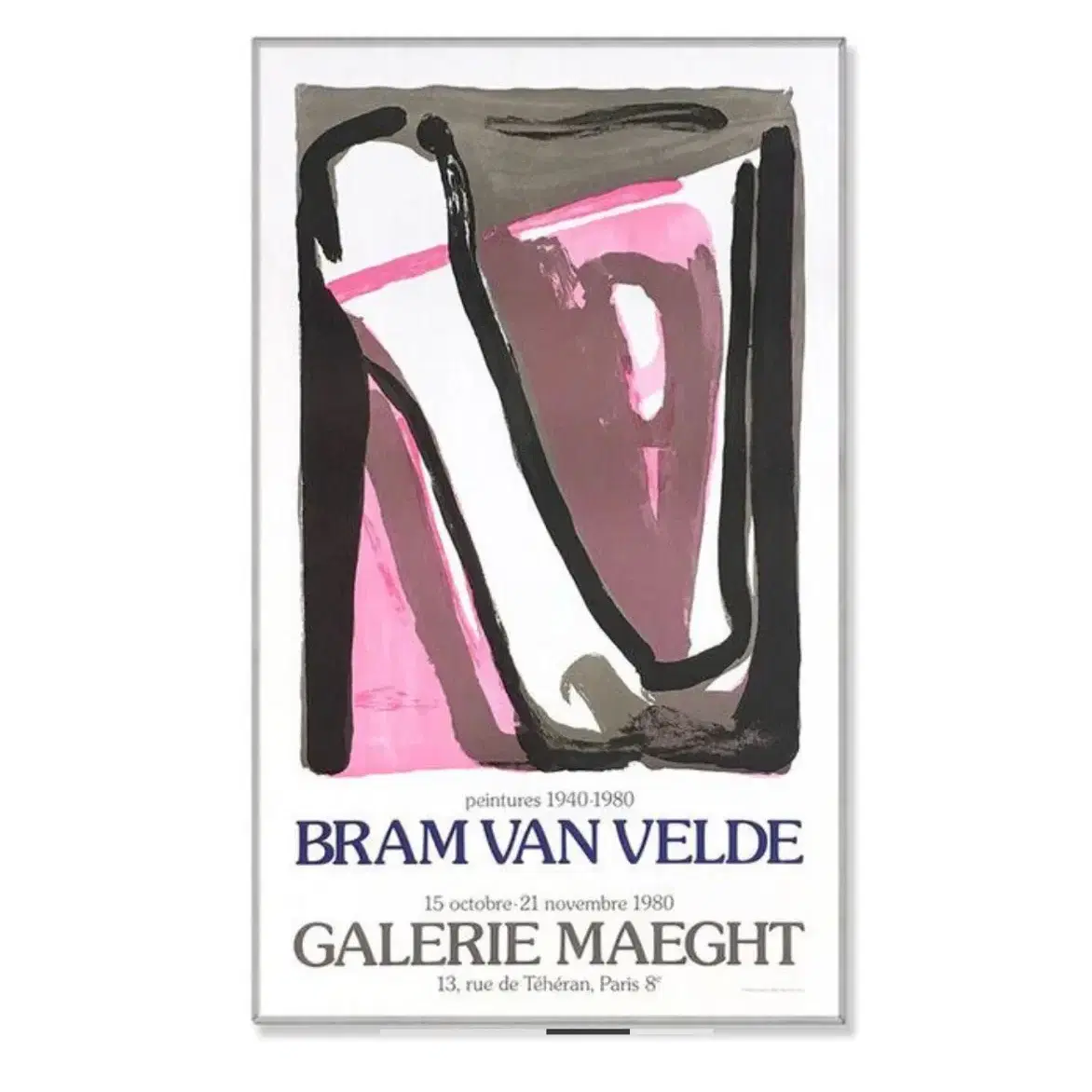 bram van velde 대형 아트 포스터 액자 54x90cm