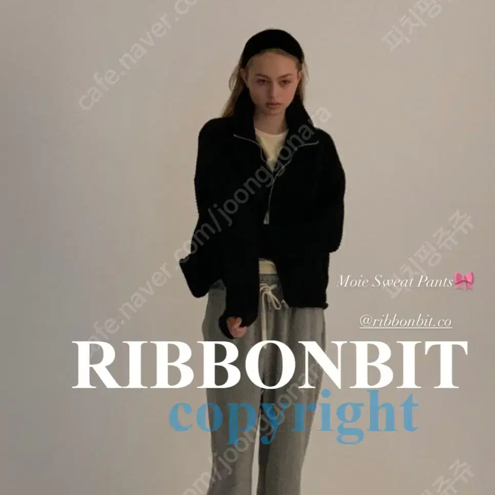 Ribbonbit  Tabi Zip up Knit네이비리본빛빗타비집업니트