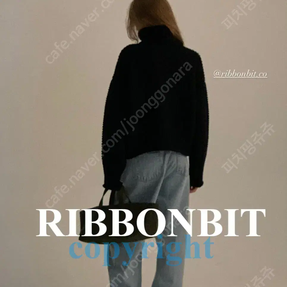 Ribbonbit  Tabi Zip up Knit네이비리본빛빗타비집업니트