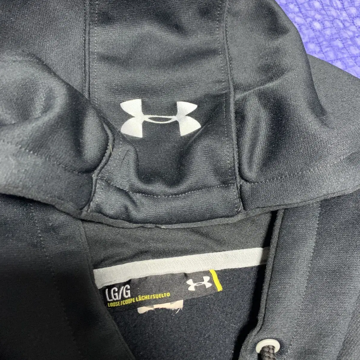 L) Under armour 언더아머 폴리 빅로고 후드티