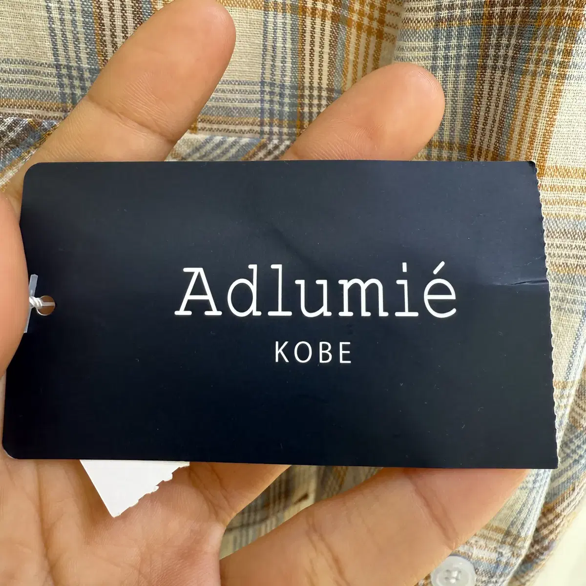 ADLUMIE 체크 셔츠