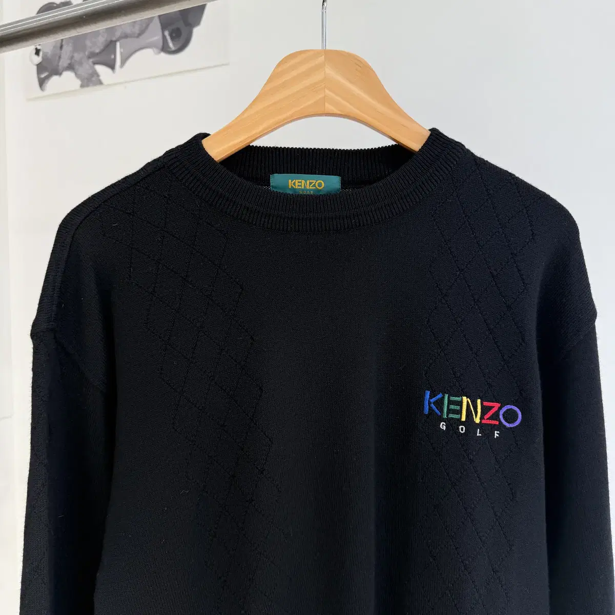 KENZO 블랙 니트 (Made in Japan)