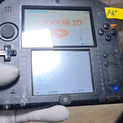 A급 닌텐도 2DS 3DS 일본판 일판 클리어블랙 우고메모