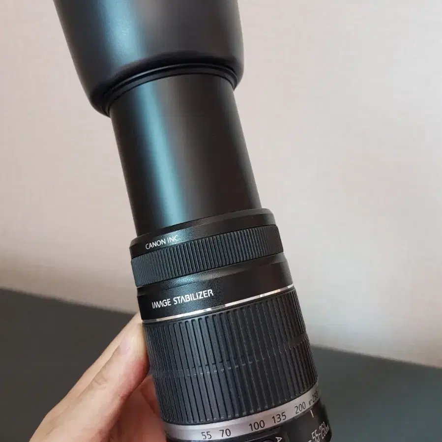 캐논 EF-S 55-250mm IS 손떨림방지기능 망원렌즈 판매합니다