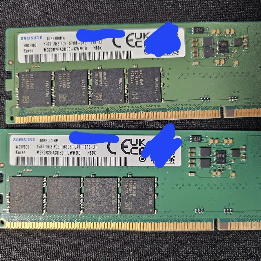 삼성 DDR5 램 16GB 2개