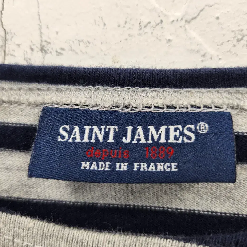 세인트제임스 SAINT JAMES 스트라이프 긴팔 티셔츠 M